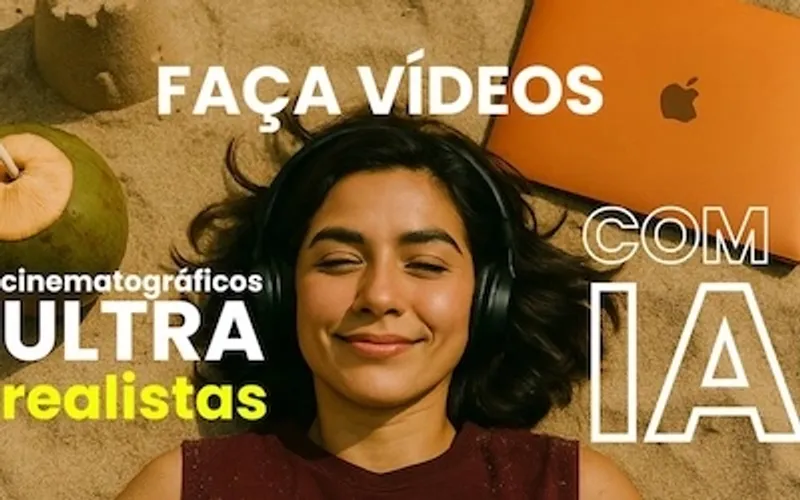 Mockup do curso de vídeos cinematográficos